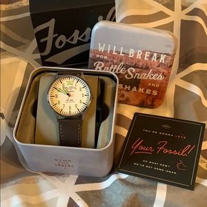 Forrester Three-Hand Brown Leather Watch